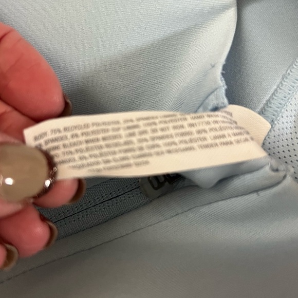 Set if 3 38C large all in motion sports athletic bras pink blue purple zip front - Picture 11 of 11